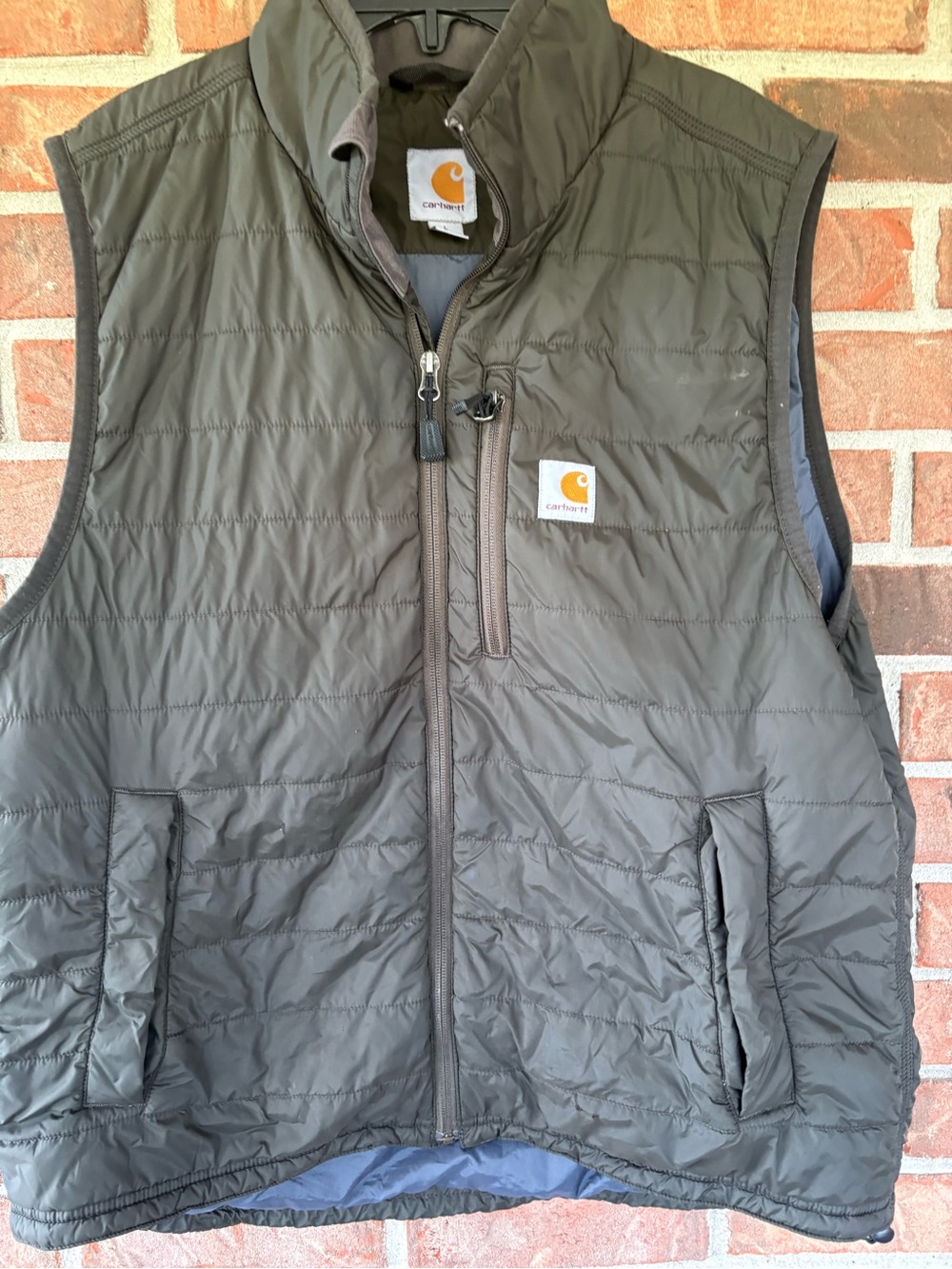 Carhartt Men's Olive Quilted Work Vest